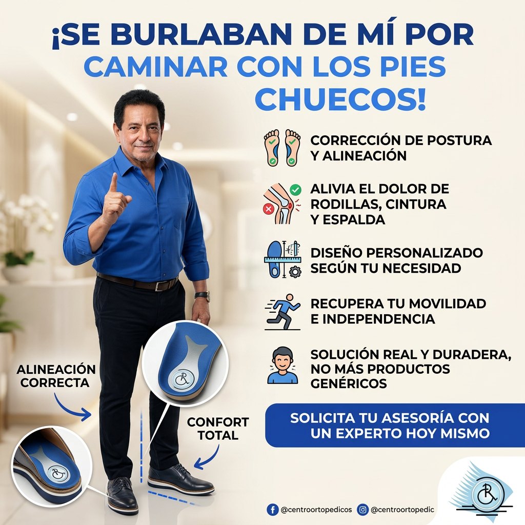 Plantillas ortopédicas personalizadas del Centro Ortopédico Roosevelt